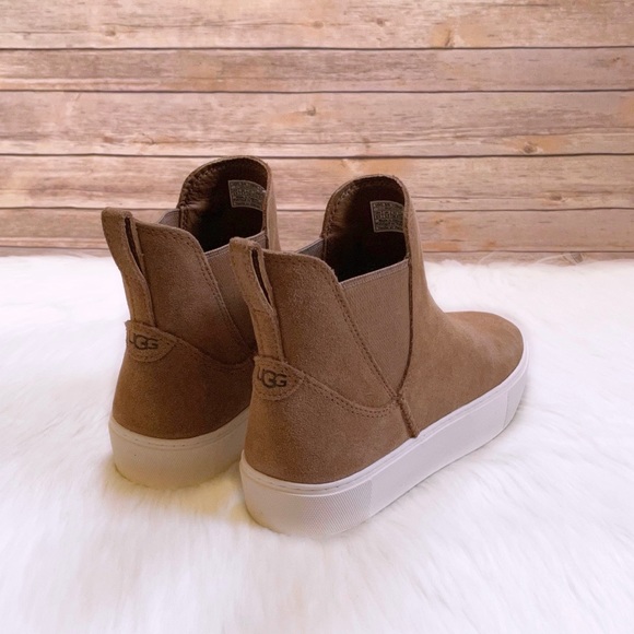 UGG Mauna Chestnut Suede Chelsea Sneaker Boots - Picture 2 of 7